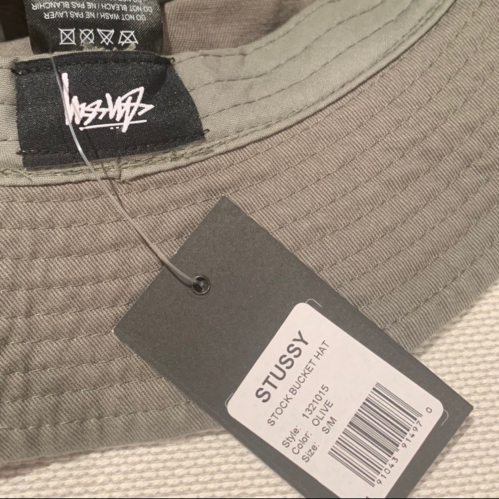 Brand New Stussy Stock Bucket Hat in Olive